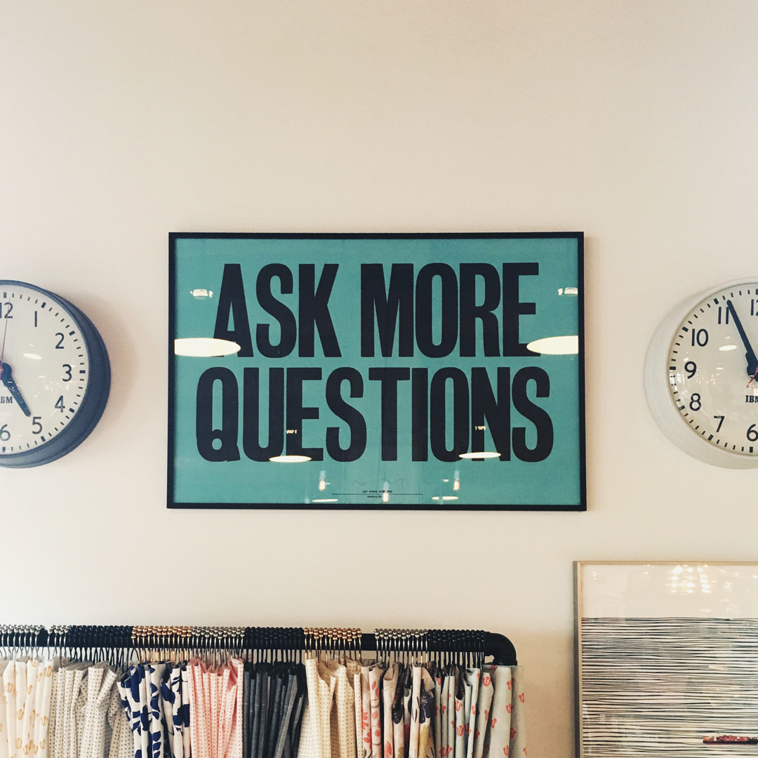 We ask questions as part of our Website Design Packages